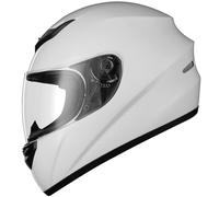 Favoto Casque de Moto Intégral, Casque de Scooter Respirant pour Femme Homme Adultes, Protection de Sécurité, Certifié ECE, 57-58cm Blanc