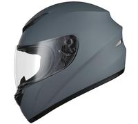 Favoto Casque de Moto Intégral Respirant - Casque de Scooter pour Femme Homme Adultes Protection de Sécurité Certifié ECE 61cm Gris