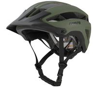 Favoto Casque VTT Adulte Léger - Casques Vélo Certifié CE Triple Protection Renforcée Visière Amovible Respirant Taille Réglable L 59-61cm Hommes Femmes Vert
