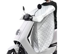 Favoto Housse de Jambes de Scooter Été - Couverture pour Scooter Universelle avec Pochette pour Téléphone Bande Réfléchissante Protection pour Véhicules à Deux Roues à Pédales Argent