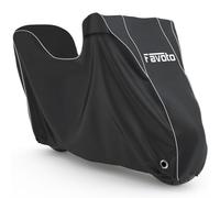 Favoto Housse de Protection Imperméable pour Moto, Couverture de Moto Oxford 300D Contre Soleil Pluie Poussière Vent Neige pour Motocyclettes et Scooters Électriques avec Boîte Arrière, 245x105x130cm