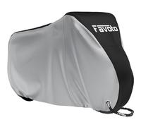 Favoto Housse de Vélo Extérieure, Bâche de Protection de Bicyclette Imperméable Anti Poussière Pluie UV Neige pour VTT et Vélo de Route Montagne, 200x70x110cm Noir+Argent