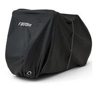 Favoto Housse de Vélo pour 2-3 Vélos, Bâche Protection de Bicyclette en 210D Oxford Imperméable Anti-Poussière Pluie UV Neige pour Vélo de Route VTT avec Ceinture, 200x105x110cm Noir