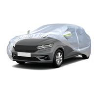 Favoto Housse de Voiture Extérieure Imperméable - Bâche en PEVA+Coton Anti UV Vent Poussière avec Fermeture Éclair pour Dacia Sandero (2008-2024) Argent