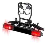 Favoto Porte-vélos d'attelage pour 2 vélos - Porte-vélo Pliable avec Protection antivol et feu arrière, Convient pour VTT et vélo de Route de 20 à 29 Pouces, Max. 40 kg