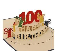 Favour Pop Up Carte de vœux pour le 100e anniversaire. La carte de vœux parfaite pour un anniversaire rond, également pour un bon ou un cadeau en argent. TA100B