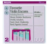 Favourite Violin Encores : Oeuvres De Kreisler, Granados, Gluck, Veracini, Vivaldi, Leclair, Beethoven, Dvorak, Schubert, Massenet, Albeniz, Elgar, Ponce, Sibelius, Pergolese, Mozart...