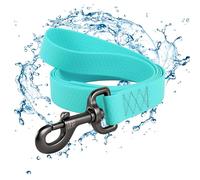 FAVPET Laisse pour Chien Fluorescent Brille dans Le Noir pour Chien Biothane Lumière avec Mousqueton, Laisse Imperméable pour Grands Chiens, Petits Chiens, Chiots (XXL)