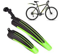 Favuit Garde Boue de Vélo, Universelle Réglable Garde-Boue VTT Kit Epaissir Elargir Les Ailes Avant Garde-Boue Arrière pour 20-26 Pouces Vélo de Montagne Vélo de Route Bike de Ville