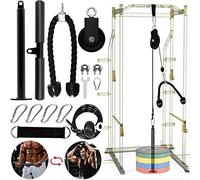 Favuit Poulie Musculation, Fitness Cable Machine Musculation Poulie Tirage Maison Entraînement des Bras LAT Pulldown Machine Équipement pour Tricep Bicep Bras Avant-Bras Épaule Musculation