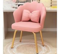 FawZia Chaise Coiffeuse Chambre Moderne Chaise de Coiffeuse de Chambre 33 * 43 * 73cm en Forme de Pétale en Métal+éponge pour Meuble de Maquillage 9 Couleurs (Color : Pink+Gold)