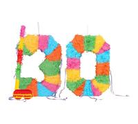 Fax Pommes de Terre Pinata Set avec Stick & Blindfold - 30ème Anniversaire/Anniversaire - Arc-en-