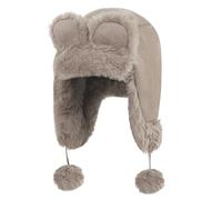 Faxianther Bonnet d’Hiver Chaud en Fausse Fourrure avec Pompons Chapeau Oreillette Mignonne pour Enfants Filles 8-10 Ans