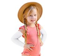 Faxianther Ensemble de Manchettes de Bras et de Jambe pour Enfants Unisexe Protection UV Manchon de Compression Mollet pour Course Cyclisme Camping et Sports de Plein Air