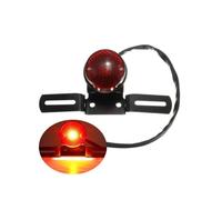 faxiulan Feu Arrière Moto Feu stop arrière de moto à LED rétro rouge avec support plaque d'immatriculation pour Chopper pour Bobber