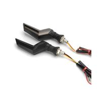 faxiulan Indicateurs Tournage Moto 1 paire de clignotants moto, indicateur jour, lampe à eau qui coule, accessoires hors route universels