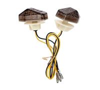 faxiulan Indicateurs Tournage Moto 2 pièces/ensemble feux ambre voyants accessoires de moto éclairage pour clignotants universels