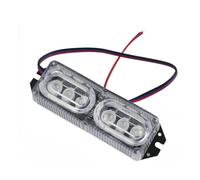 faxiulan Indicateurs Tournage Moto Lampe de frein stroboscopique DRL pour moto, feu Stop rouge bleu clignotant, plaque d'immatriculation, lumière jour Police Tai