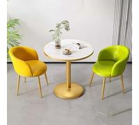 FAXJRU 60CM Ensemble Table Ronde À Manger et 2 Chaises,Table Chaise Moderne, pour Cafés Salons Restaurants Bureaux conférence Club Salle(B)