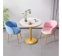 FAXJRU 60CM Ensemble Table Ronde À Manger et 2 Chaises,Table Chaise Moderne, pour Cafés Salons Restaurants Bureaux conférence Club Salle(A)