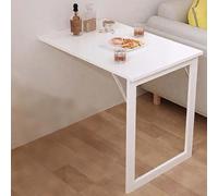 FAXJRU Table Murale Rabattable Blanche 90×60cm Bureau Mural Rabattable Établi Tablette Murale Rabattable pour Table À Manger, Peu Encombrant/Adhésif
