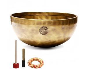 Fay Bless Ensemble de bols chantants tibétains faits à la main - Bol sonore de méditation népalais pleine lune pour yoga, guérison des chakras, thérapie sonore, soulagement du stress, pleine