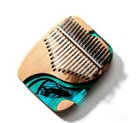 Fay Bless Kalimba Piano à pouce Mbira portable - Instrument de musique en bois fabriqué à la main - Instrument facile à apprendre pour les débutants (B-17-Handguard-Access)