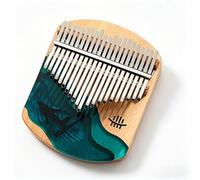 Fay Bless Kalimba - Piano à pouce Mbira portable, instrument de musique en bois fabriqué à la main, instrument facile à apprendre pour les débutants (B-Arc21-Dalbergia-ENG-Access)