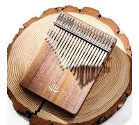 Fay Bless Kalimba - Piano à pouce Mbira portable, instrument de musique en bois fabriqué à la main, instrument facile à apprendre pour les débutants (B-Bot21-AfWalnut-ENG)