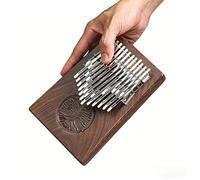 Fay Bless Kalimba - Piano à pouce Mbira portable, instrument de musique en bois fabriqué à la main, instrument facile à apprendre pour les débutants (A-Ex24-BlackWalnut-Case)