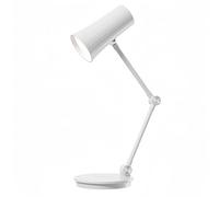 Fay Bless Lampe de bureau portable sans fil avec éclairage ambiant - lumière led magnétique rechargeable pour lire, étudier, travailler (noir) (Blanc)