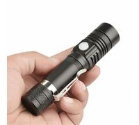 Fay Bless Lampe De Poche Rechargeable, Torche Led, Torche Led De Poche Super Lumineuse Avec Clip, Résistant à L'eau Ipx6, 3 Modes Pour Camping Randonnée Urgence (Noir)