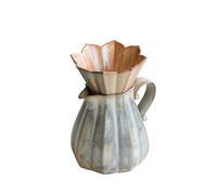Fay Bless Lot de 7 goutteurs à café vintage en céramique V60 - Fait à la main - Rustique - Avec tasse et pot