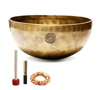 Fay Bless Lot de bols chantants faits à la main - Bol sonore de méditation népalais de pleine lune pour yoga, guérison des chakras, thérapie sonore, soulagement du stress, pleine conscience et