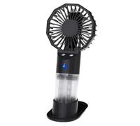 Fay Bless Ventilateur portable à double brume, rechargeable par USB à 3 vitesses, mini refroidisseur portable (noir)