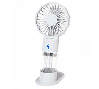 Fay Bless Ventilateur portable à double brume, rechargeable par USB à 3 vitesses, mini refroidisseur portable (blanc)