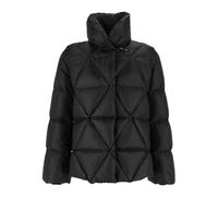 Fay - Cape en duvet Raglan Argyle + Gancio - Femme - Vestes - Noir - Taille: 40 FR
