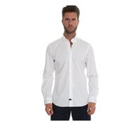 Fay - Chemise Casual Coupe Slim Boutonnée - Homme - Chemises - Blanc - Taille: 4XL