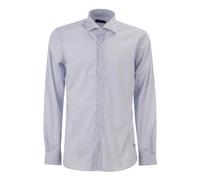 Fay - Chemise Stretch Col Français - Homme - Chemises - Bleu - Taille: 4XL