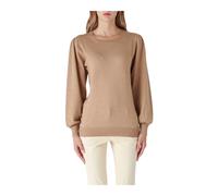 Fay - Haut à manches longues avec fronces - Femme - Pulls - Brun - Taille: 42 FR