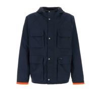 Fay - Navy Blue Windbreaker Jacket - Homme - Vestes - Bleu - Taille: M