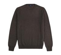 Fay - Pull en laine à col rond - Homme - Pulls - Brun - Taille: L