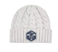Fay - Wool Beanie - Homme - Accessoires - Gris - Taille: ONE Size