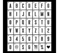 FAYAHAR 42 Pièces Pochoirs Lettres, 7,5 cm Réutilisables Alphabets Pochoirs Lettres et Chiffres, Lavable Pochoir Lettre Alphabet, DIY Pochoir Alphabet, pour Peinture, Bricolage