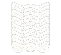 fayarrd Autocollants Visage,12 Pièces Imperméables Résistants à la Transpiration Stickers Dorés pour Visage et Yeux - Taches de Rousseur Artificielles pour Filles Femmes Danseuses - Fée Nouvel An