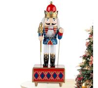 fayarrd Boîte À Musique Casse Noisette Noël - Ornement Boîte À Musique Casse Noisette Bois,Décor Bureau pour Artisans Amateurs Étagère Chevet Table Toilette Collectionneurs | Décorateurs