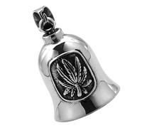 fayarrd Cloche de moto - Pour motards, acier titane Punk Art Décoration pour cruiser et randonnées à moto