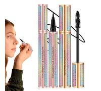 fayarrd Ensemble De Mascara Et Eyeliner | Primer en Encre Liquide Anti-Agglomérant 4D | Des Cils Plus Épais Volumineux - destiné aux femmes et aux filles, parfait pour les rendez-vous et les vacances,