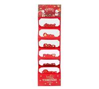 fayarrd Enveloppe Cadeau De Noël 2025 À 6 Compartiments, Porte-Monnaie De Noëls, Décorations De Noëls Créatives pour Anniversaires, Argent Liquide, Cartes Cadeaux