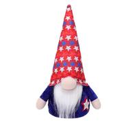 fayarrd Gnomes patriotiques, sans Visage | Tomte Scandinave,Rudolph Rustique sans Visage Décoration De Fête À La Maison Et Table Patriotique pour Mémorial Présidents Vétérans Américains